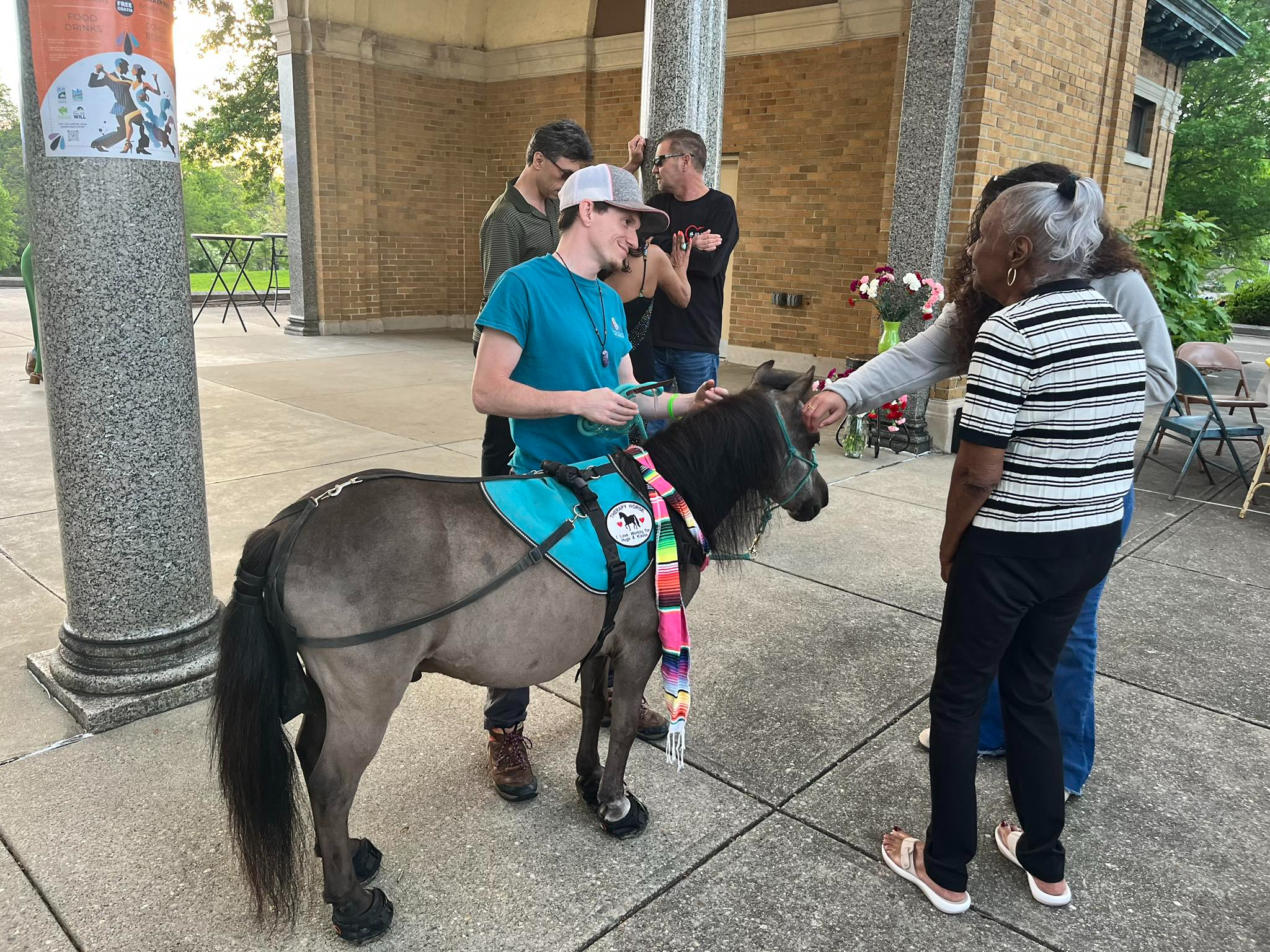 Anthony Reynolds assisting Sir Camelot during an event