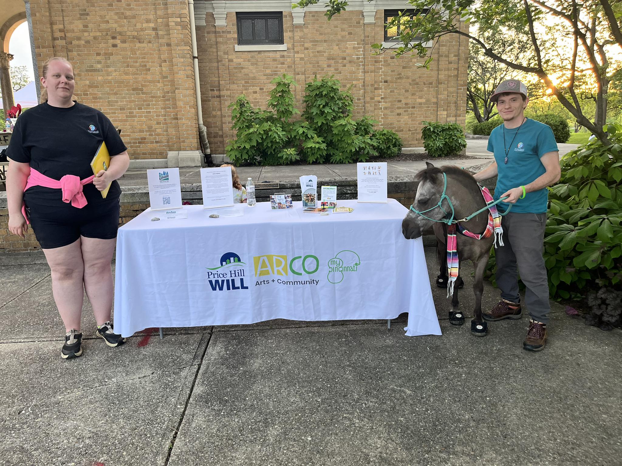 Sir Camelot and the Inner Peace team at a Price Hill Will and ARCO community event